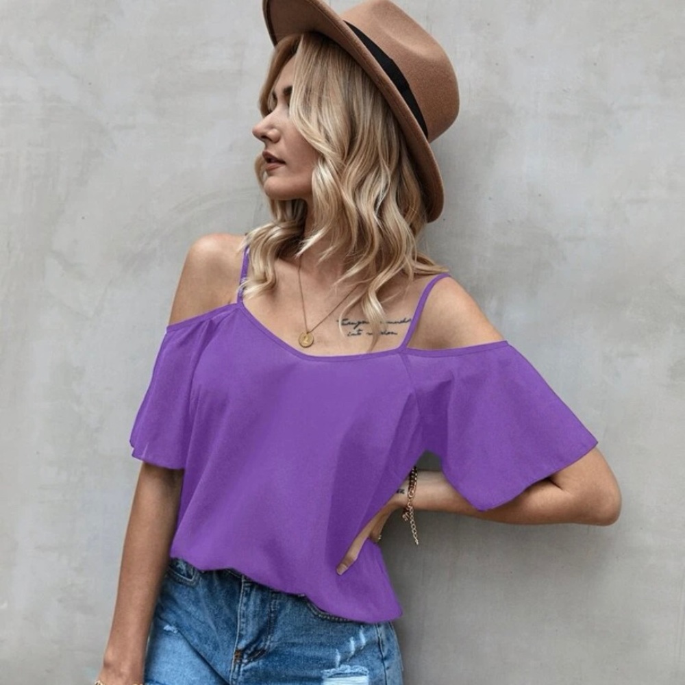 Cold shoulder blouse